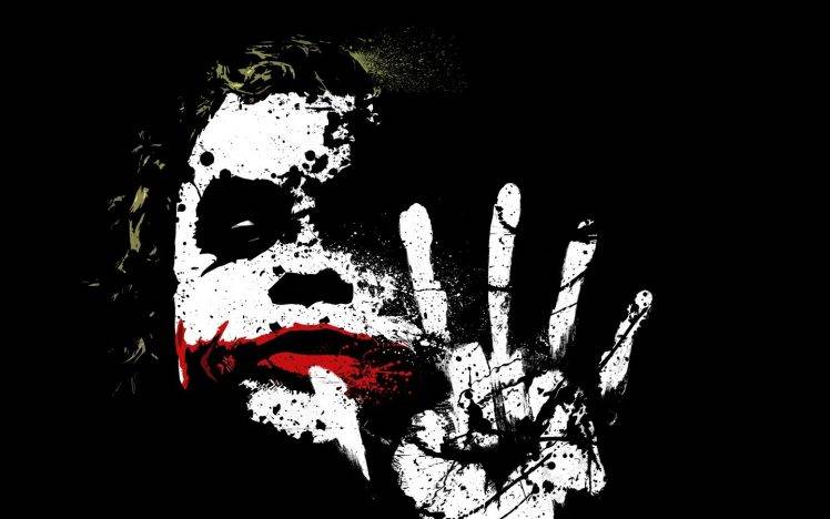 748x468 Movies, Batman, The Dark Knight, Joker, Paint Splatter Wallpapers - The Dark Knight Painting
