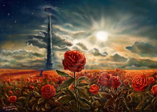 529x378 Stephen King~the Dark Tower Decoded Rosette Delacroix - The Dark Tower Painting