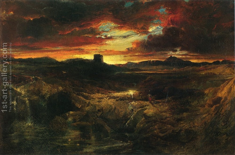 1000x659 Childe Roland To The Dark Tower Came Thomas Moran Reproduction - The Dark Tower Painting