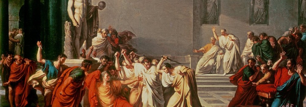 1000x350 Shakespeare's Julius Caesar And The Spirit Of The Age Circe - The Death Of Caesar Painting