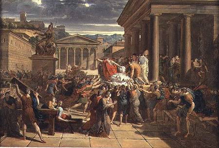 450x305 The Death Of Caesar (100 44 Bc) - The Death Of Caesar Painting