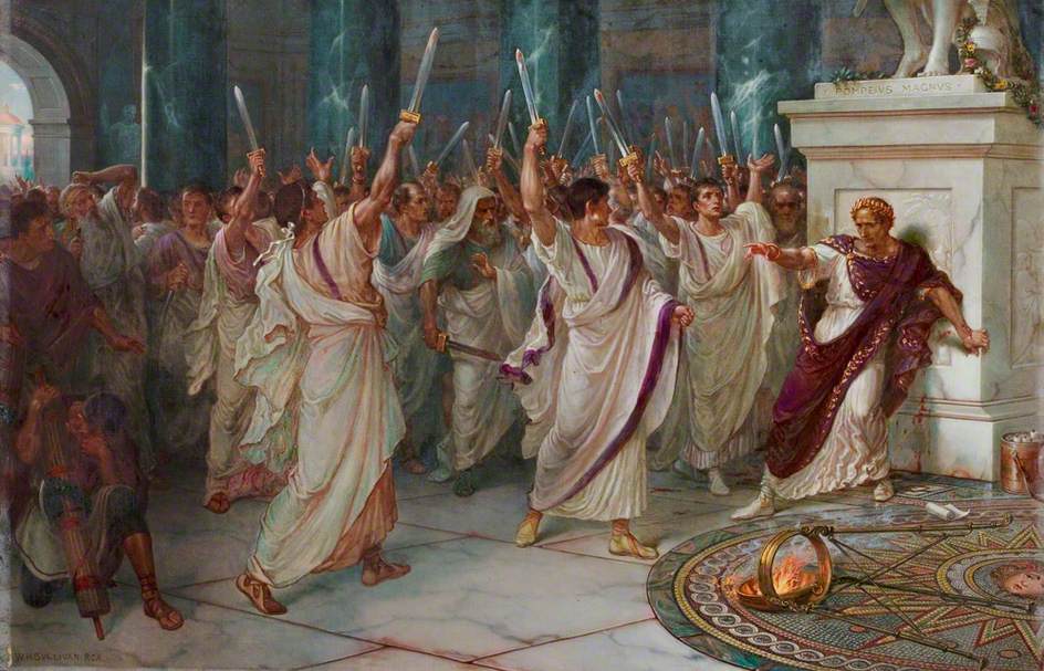 944x607 Julius Caesar', Act Iii, Scene 1, The Assassination Art Uk - The Death Of Caesar Painting