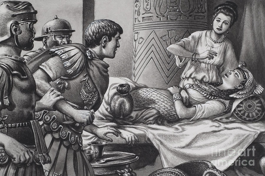 900x597 The Death Of Cleopatra Painting By Pat Nicolle - The Death Of Cleopatra Painting