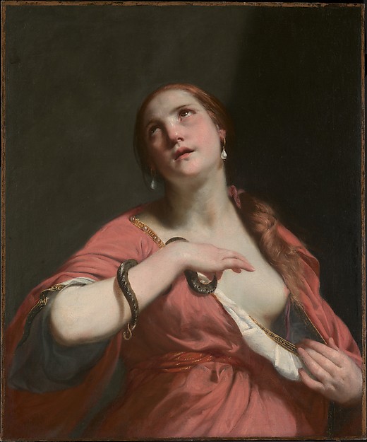 520x625 Guido Cagnacci The Death Of Cleopatra The Met - The Death Of Cleopatra Painting