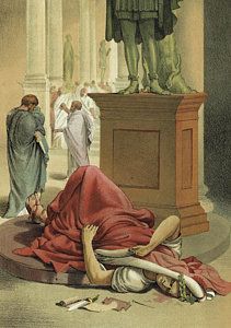 The Death Of Julius Caesar Painting