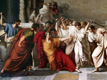 350x262 Julius Caesar - The Death Of Julius Caesar Painting