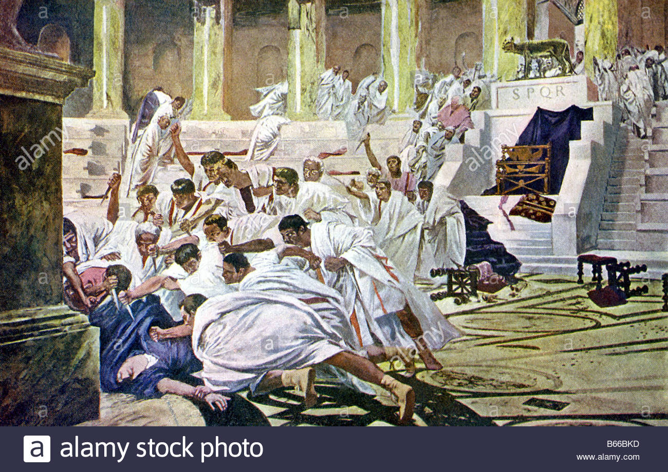 1300x920 Assassination Julius Caesar On March 15, 44 B.c., The Ides - The Death Of Julius Caesar Painting