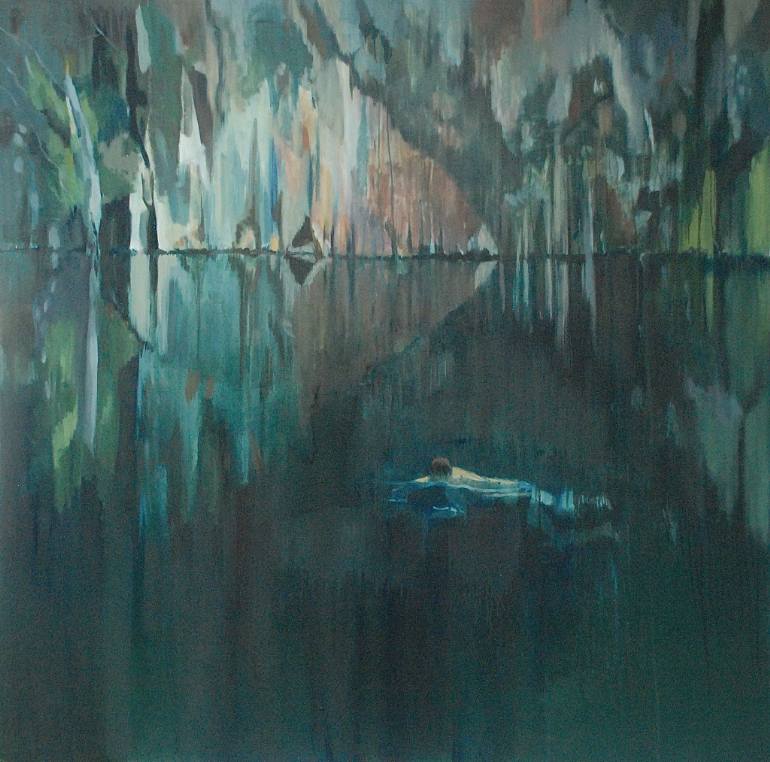 770x762 Saatchi Art Swimming In The Deep Painting By Joanne Reed - The Deep Painting