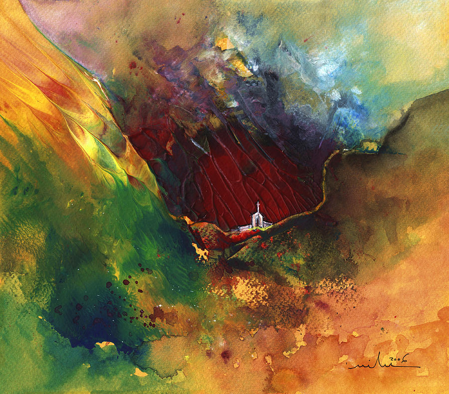 900x790 The Deep Valley Of Faith Painting By Miki De Goodaboom - The Deep Painting