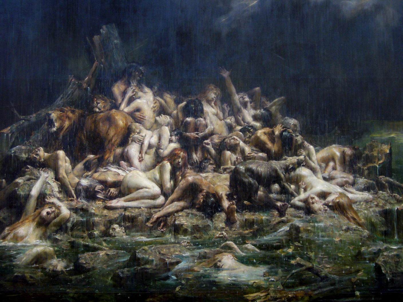 1408x1056 The Story In Paintings The Flood The Eclectic Light Company - The Deluge Painting