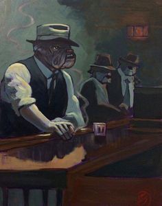 236x300 The Diner By David Ussery - The Diner Painting Original