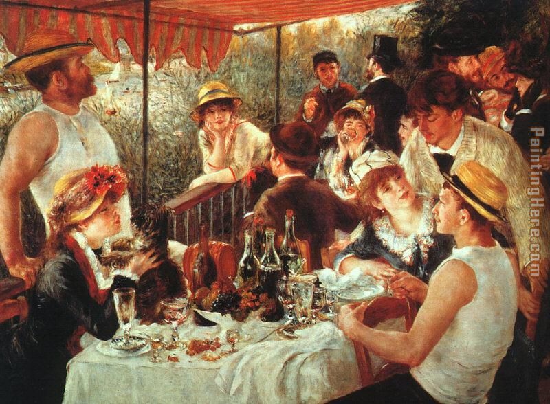800x588 Pierre Auguste Renoir The Boating Party Lunch Painting Anysize 50% Off - The Dinner Painting
