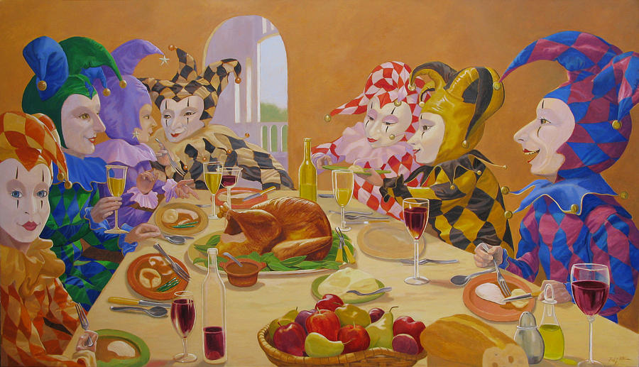 900x517 The Dinner Party Painting By Leonard Filgate - The Dinner Painting