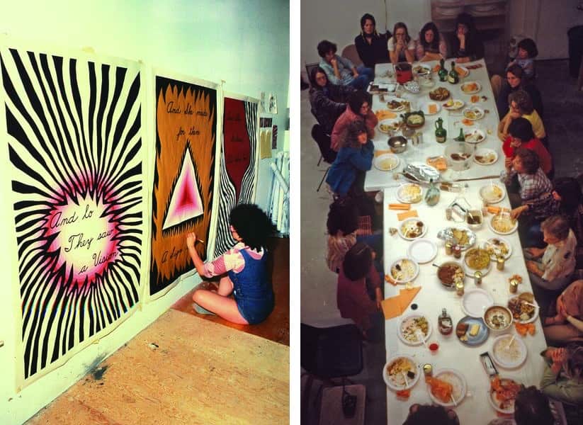 823x600 Roots Of Judy Chicago's Dinner History In The Making - The Dinner Party Painting