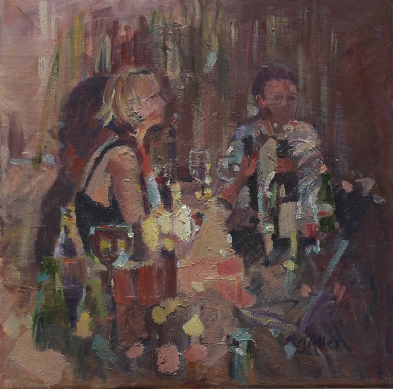 770x761 Saatchi Art The Dinner Party Painting By Jane Allen - The Dinner Party Painting