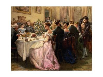 400x300 The Dinner Party Premium Giclee Print By Sir Henry Cole - The Dinner Party Painting