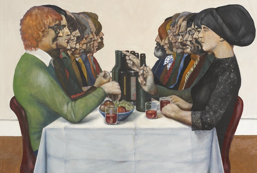 900x605 Williamson Art Gallery The Dinner Party - The Dinner Party Painting
