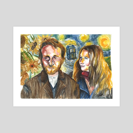 540x540 Vincent And The Doctor, An Art Print By Zena Wood - The Doctor Painting Print