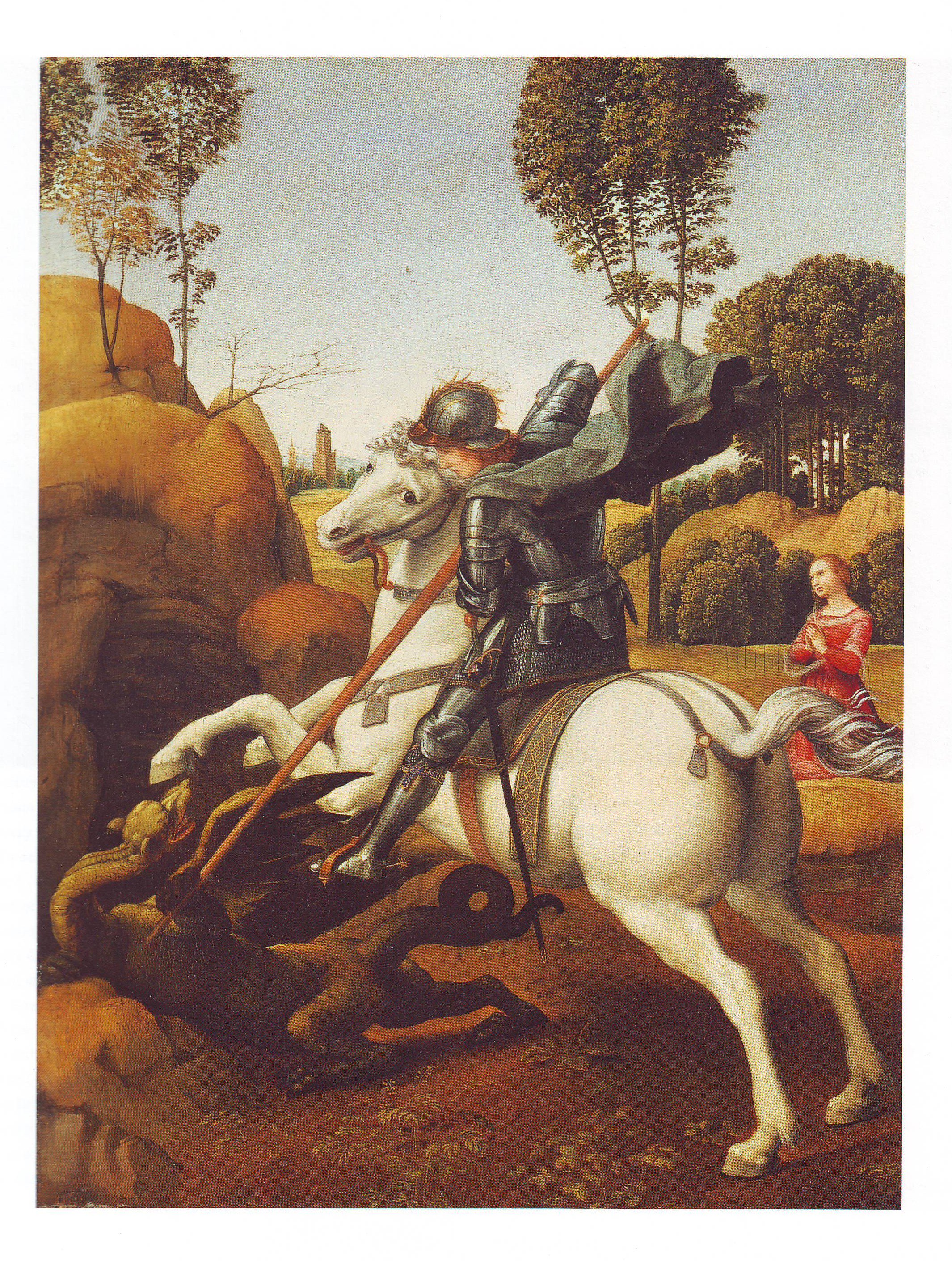 2130x2820 St George And The Dragon Painting Raphael Oil Paintings - The Dragon Painting
