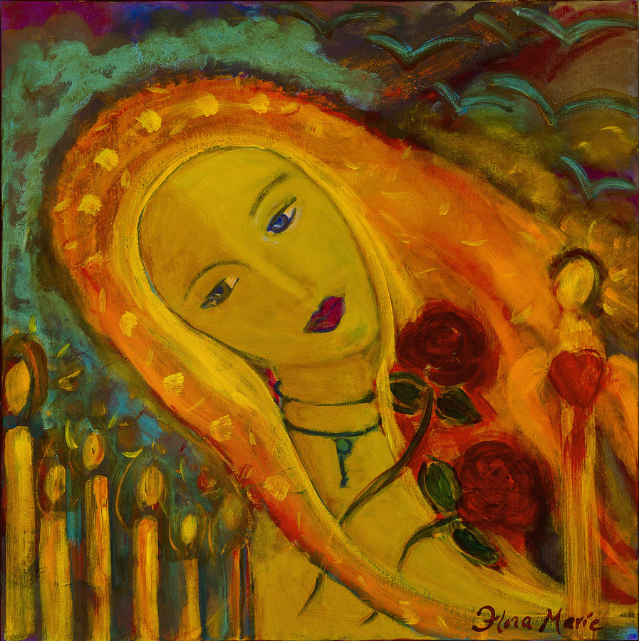 897x900 The Dreamer Painting By Flora Aube - The Dreamer Painting
