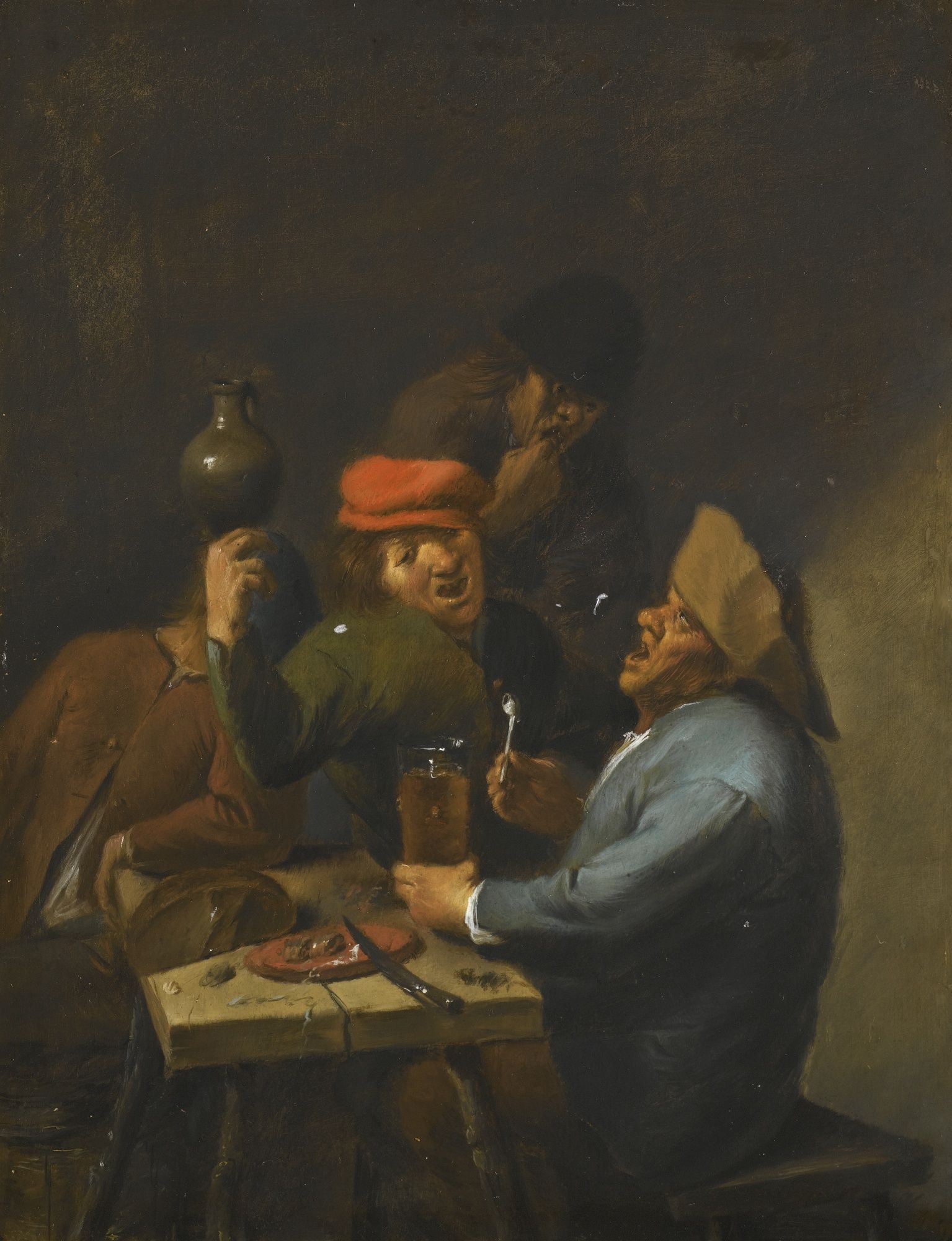 1535x2000 Scene - The Drinkers Painting