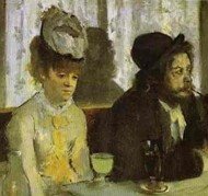 190x179 Absinthe, Edgar Degas Analysis, Interpretation - The Drinkers Painting