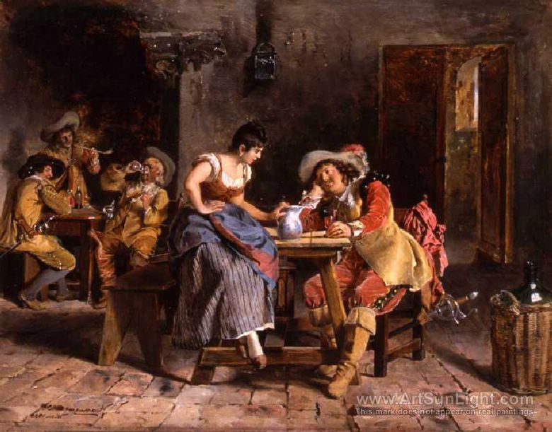 780x611 The Happy Drinkers - The Drinkers Painting