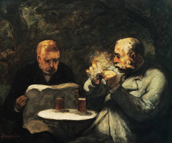 600x500 The Beer Drinkers - The Drinkers Painting
