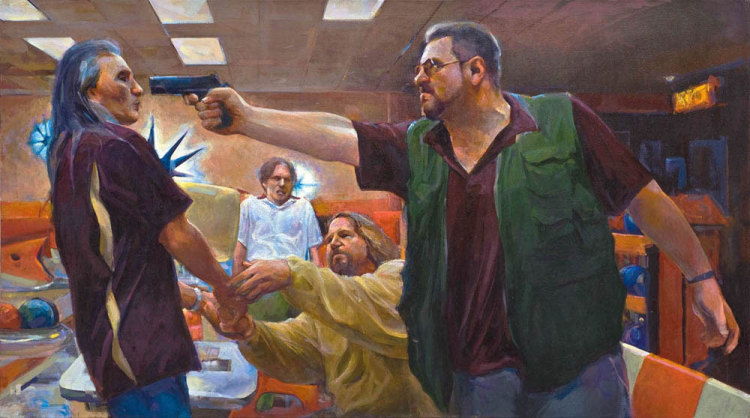 750x418 The Konformist Blog The Big Lebowski Art Gallery - The Dude Painting