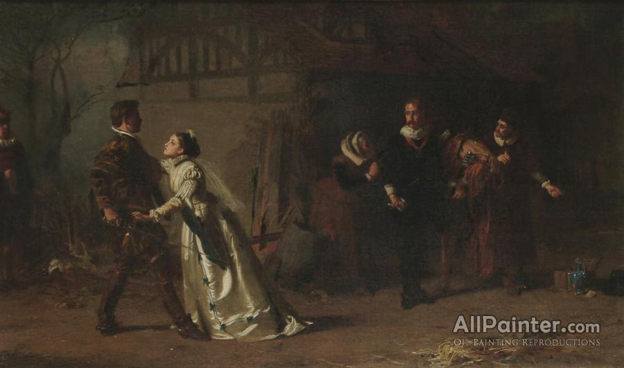 900x531 Marcus Stone The Duel Oil Painting Reproductions For Sale - The Duel Painting