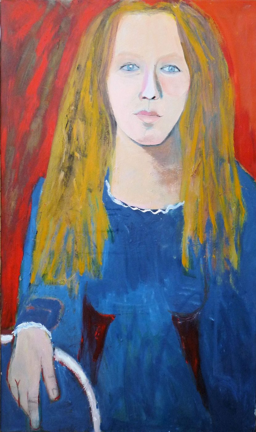 831x1400 Dutch Girl By Carolyn Schlam. (Figurative Oil Painting) American - The Dutch Girl Painting