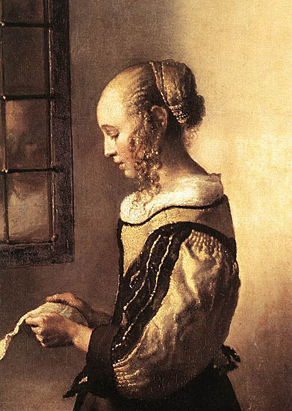 425x599 Johannes Vermeer - The Dutch Girl Painting