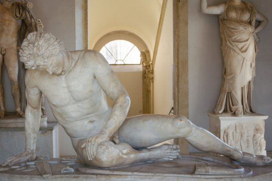 550x367 The Dying Gaul, Marble, 1st Cent., Capitoline Museums, Rome It - The Dying Gaul Painting