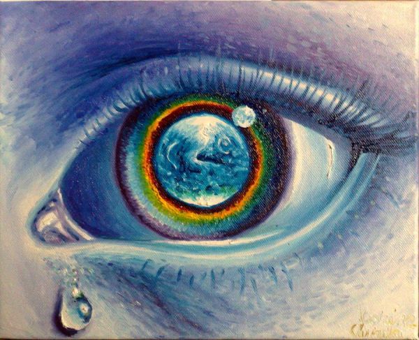 600x487 Watch And Protect The Earth Painting By Chirila Corina - The Earth Painting