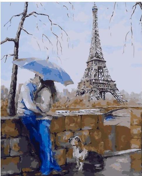 485x600 Diy Painting By Numbers - The Eiffel Tower Painting