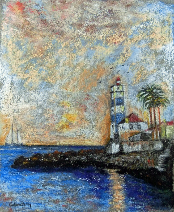 737x900 Lighthouse At The End Of The World Painting By Callan Art - The End Of The World Painting
