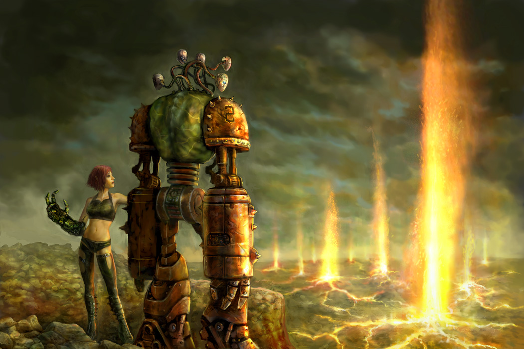 1050x700 The End Of The World By Karichristensen - The End Of The World Painting