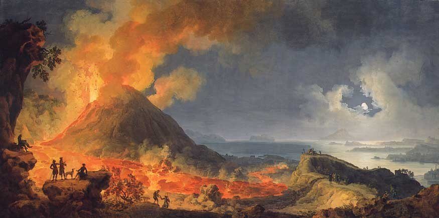 875x435 Volaire - The Eruption Of Vesuvius Painting