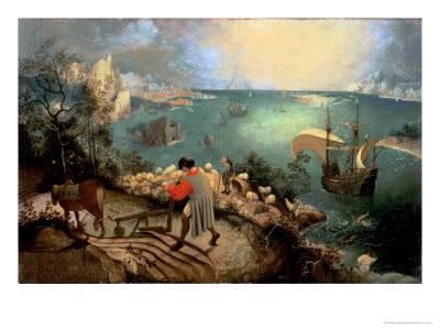 400x300 Landscape With The Fall Of Icarus, Circa 1555 Giclee Print By - The Fall Of Icarus Painting