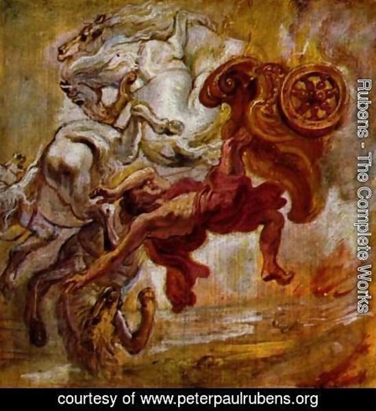 549x600 Rubens - The Fall Of Phaeton Painting