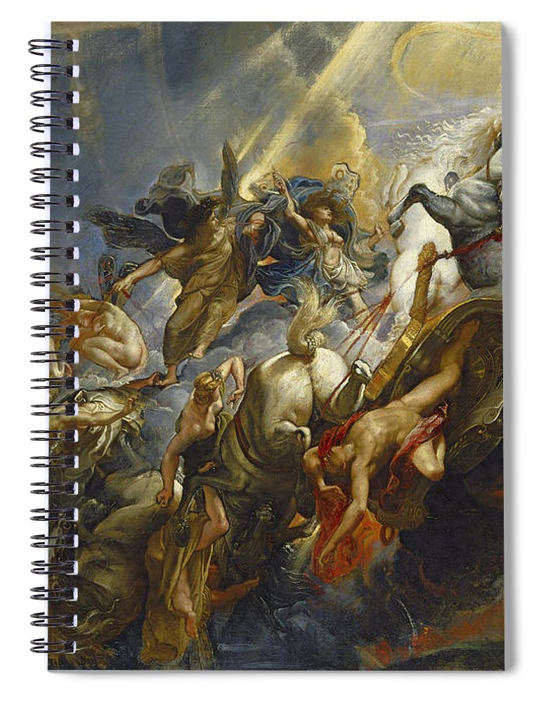 770x1000 The Fall Of Phaeton Spiral Notebook For Sale By Peter Paul Rubens - The Fall Of Phaeton Painting