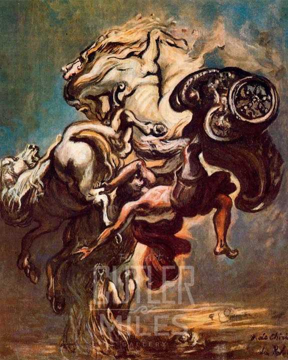 576x720 The Fall Of Phaeton By Giorgio De Chirico Art Reproduction - The Fall Of Phaeton Painting