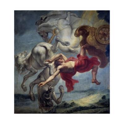 400x400 The Fall Of Phaeton, 17th Century, Flemish School Giclee Print By - The Fall Of Phaeton Painting