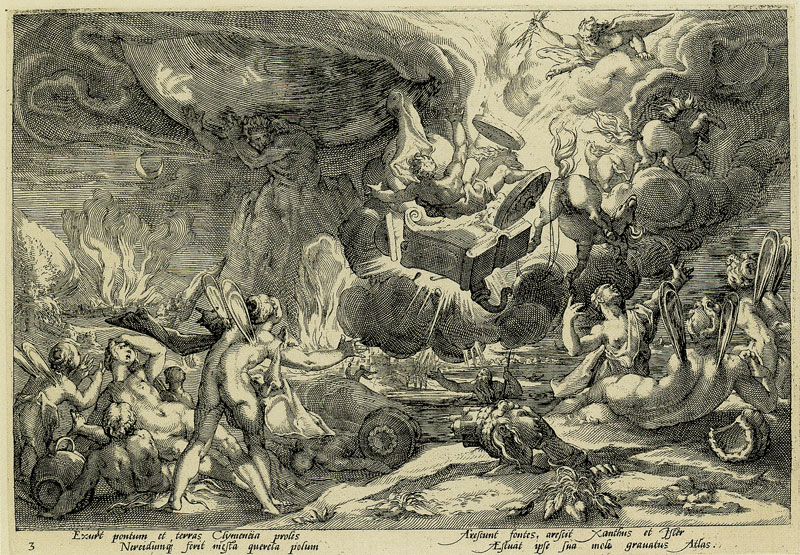 800x555 Anonymous Engraver After Hendrick Goltzius - The Fall Of Phaeton Painting