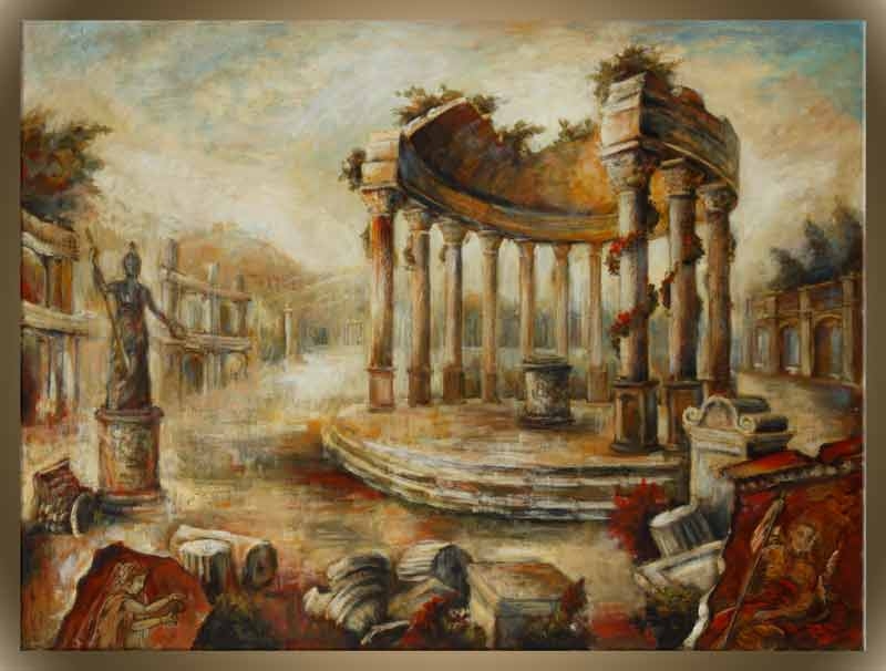 800x606 Fall Of Rome Golden Eagle Art Gallery - The Fall Of Rome Painting