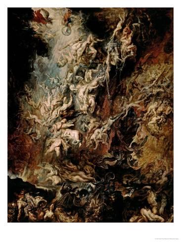 366x488 The Fall Of The Damned Giclee Print By Peter Paul Rubens - The Fall Of The Damned Painting