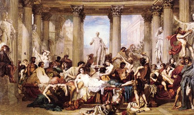 400x238 Painting History Roman Decadence - The Fall Of The Roman Empire Painting