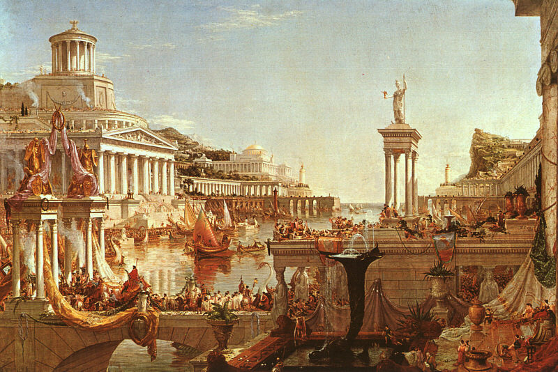 800x534 The Course Of Empire - The Fall Of The Roman Empire Painting