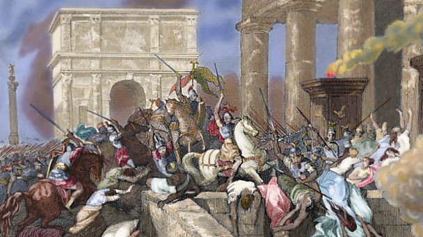 608x341 Bbc Bitesize - The Fall Of The Roman Empire Painting