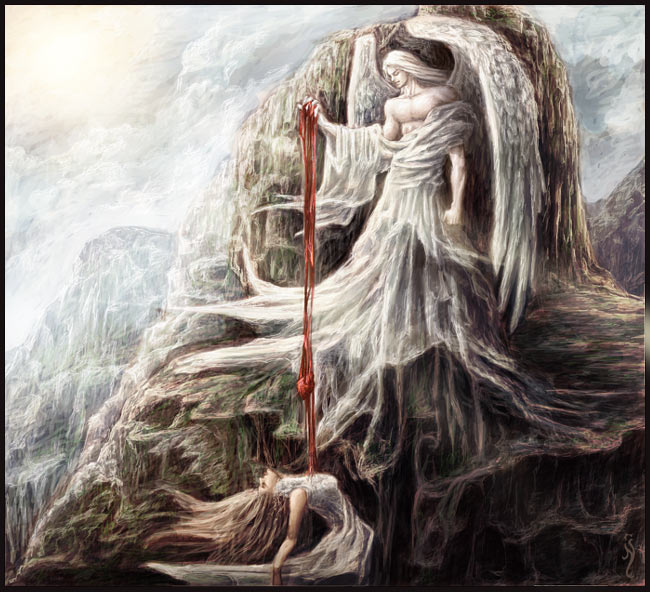 650x592 Fallen Angel, Tell Me Why By Nell Fallcard - The Fallen Angel Painting